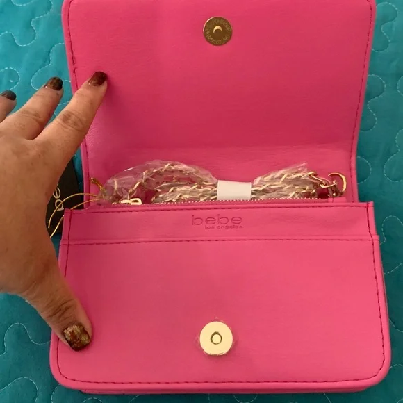 NWT. Bebe Pink Crossbody bag - Picture 16 of 16